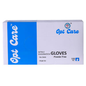 OptCare Nitrile Examination Gloves - 50 Pair Box, Powder Free