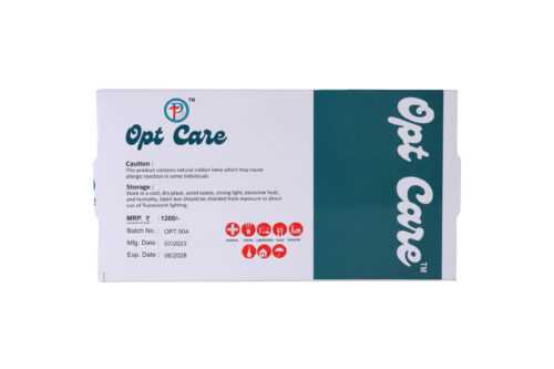 OptCare Latex Examination Gloves 50 Pair Box - Powdered for Medical Use