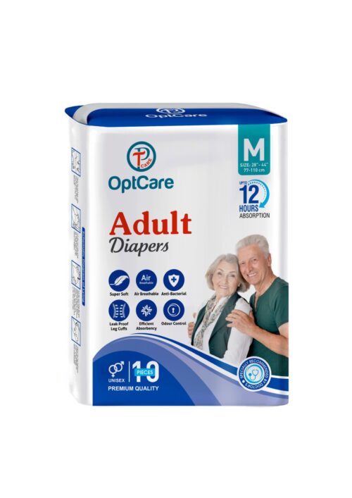 OptCare Premium Adult Diaper 10's Pack - Reliable Incontinence Solution