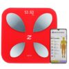 Zury Fit Body Scale - Red Digital Body Composition Monitor