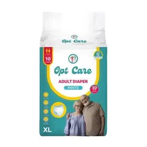 Opt Care Adult Pull-Up Diapers in Size Extra Large (XL) - Unisex Design with Odor-Lock Technology