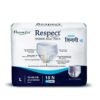 RESPECT Adult Diaper Premium Panty Style Large 10 PCS - Hygiene City - Ideal for Adults - 8 Hours Absorption - Pack of 10 - Large Size - Odor Control - Wetness Indicator - Discreet and Comfortable