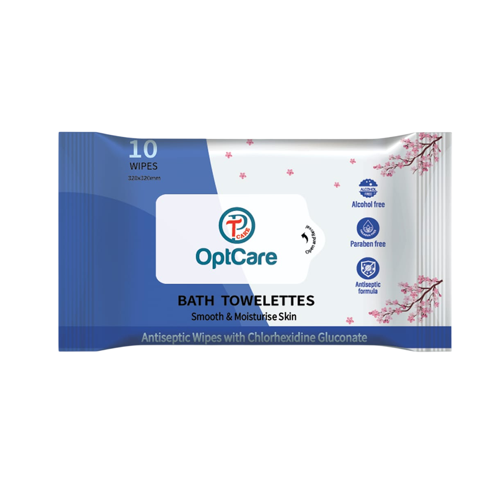 OPTCARE BATH TOWELETTES (Sizes: 32x32cm)