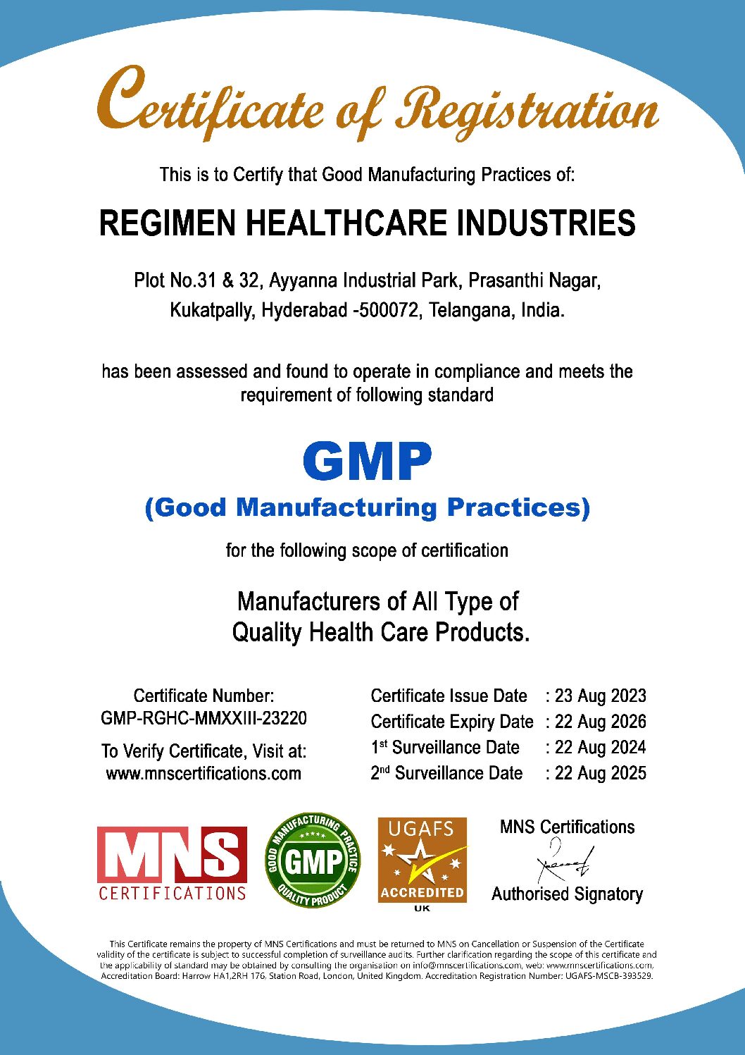 GMP-Regimen